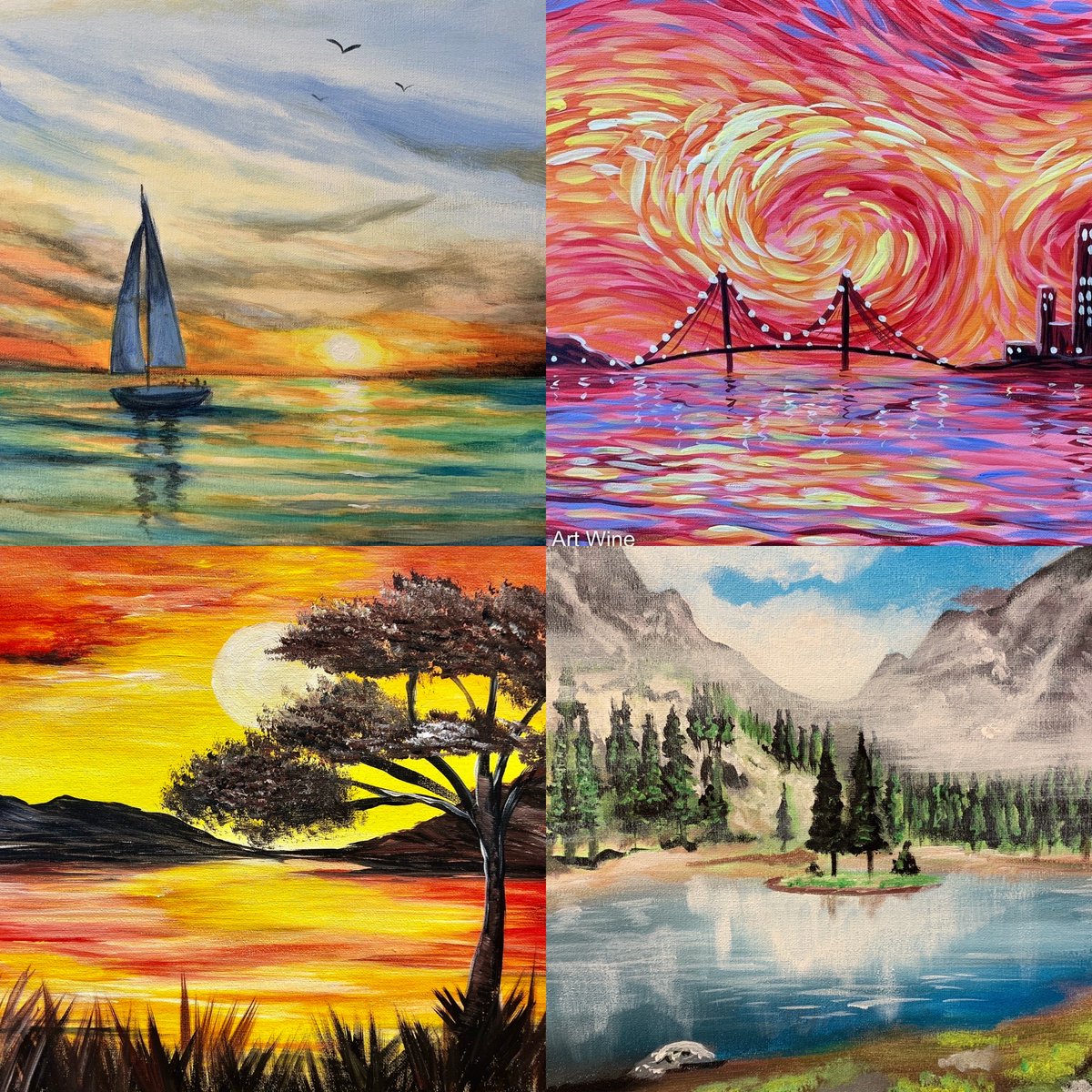 inspiredartwine's tweet photo. Who’s ready for another week of FUN art wine sesh⁉️☀️🌊 

Here’s our line-up this Thu-Sat, 9/22-9/24 🎨🍷Register ➡️ https://t.co/JGv7k0cSef https://t.co/2btvuWi5A8