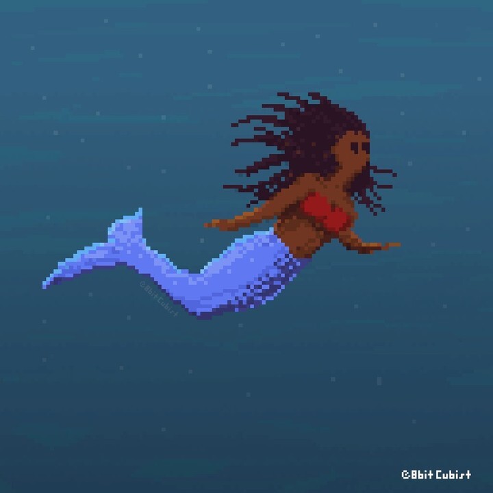 8bitcubist's tweet photo. Felt prompted to make this.
.
#blackmermaid #mermaid #pixelart #swim #art #fineart #popart https://t.co/HOcg31OLKq https://t.co/vbQAfPDXQ3