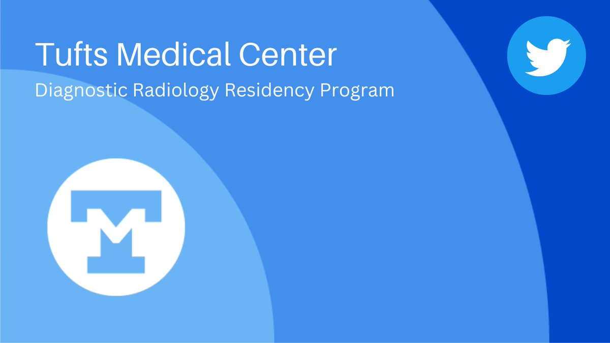Hello, World! The Tufts Medical Center Diagnostic Radiology Residency page is now live. We're looking forward to connecting with the rest of the #radtwitter, #radres, and #futureradres community. Follow us to learn more about our residency program!