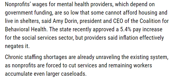 TheCoalitionNY's tweet photo. Low salaries in the mental health field lead to waitlists and less access to care @ICL_inc https://t.co/MWhRPWofGF