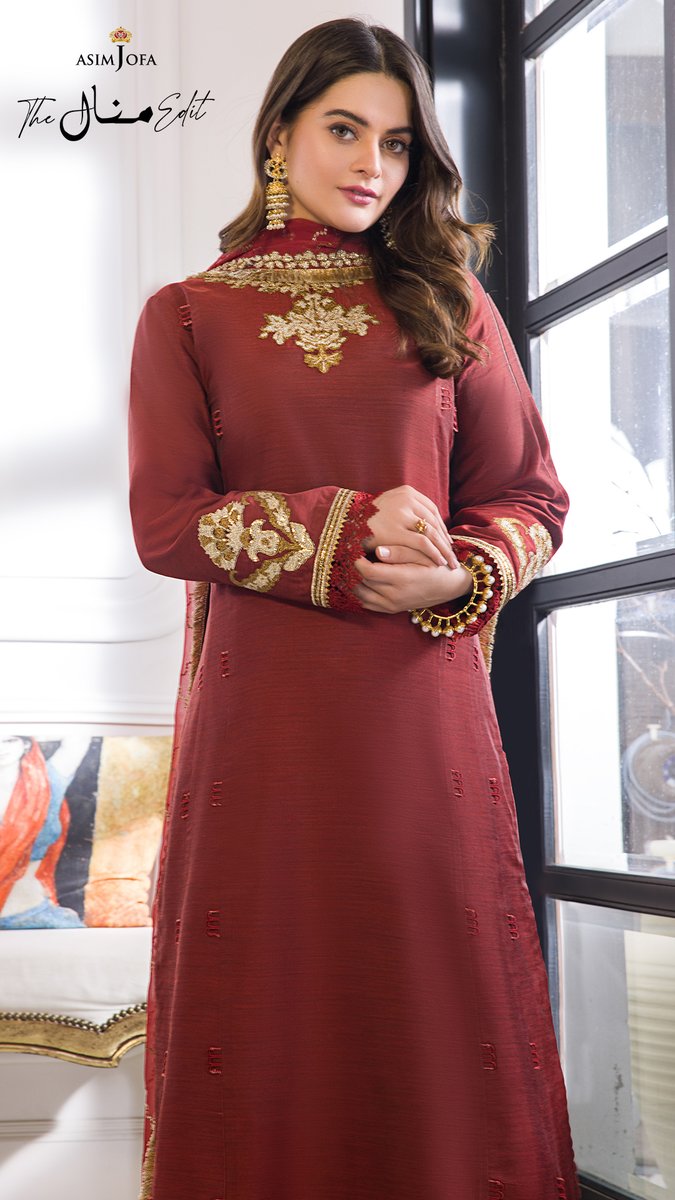 asimjofa's tweet photo. The Minal Edit by Asim Jofa | 3PC | Unstitched Collection | Pre-Booking Starts on 23rd September | 6 PM
AJIM – 12 | Rs. 5,650
A unique rendition created on rust paper cotton punctuated with exquisite details
#AsimJofa #IWearAsimJofa #asimjofaedits #minalkhan #minaledit https://t.co/OIGjRCfeUd