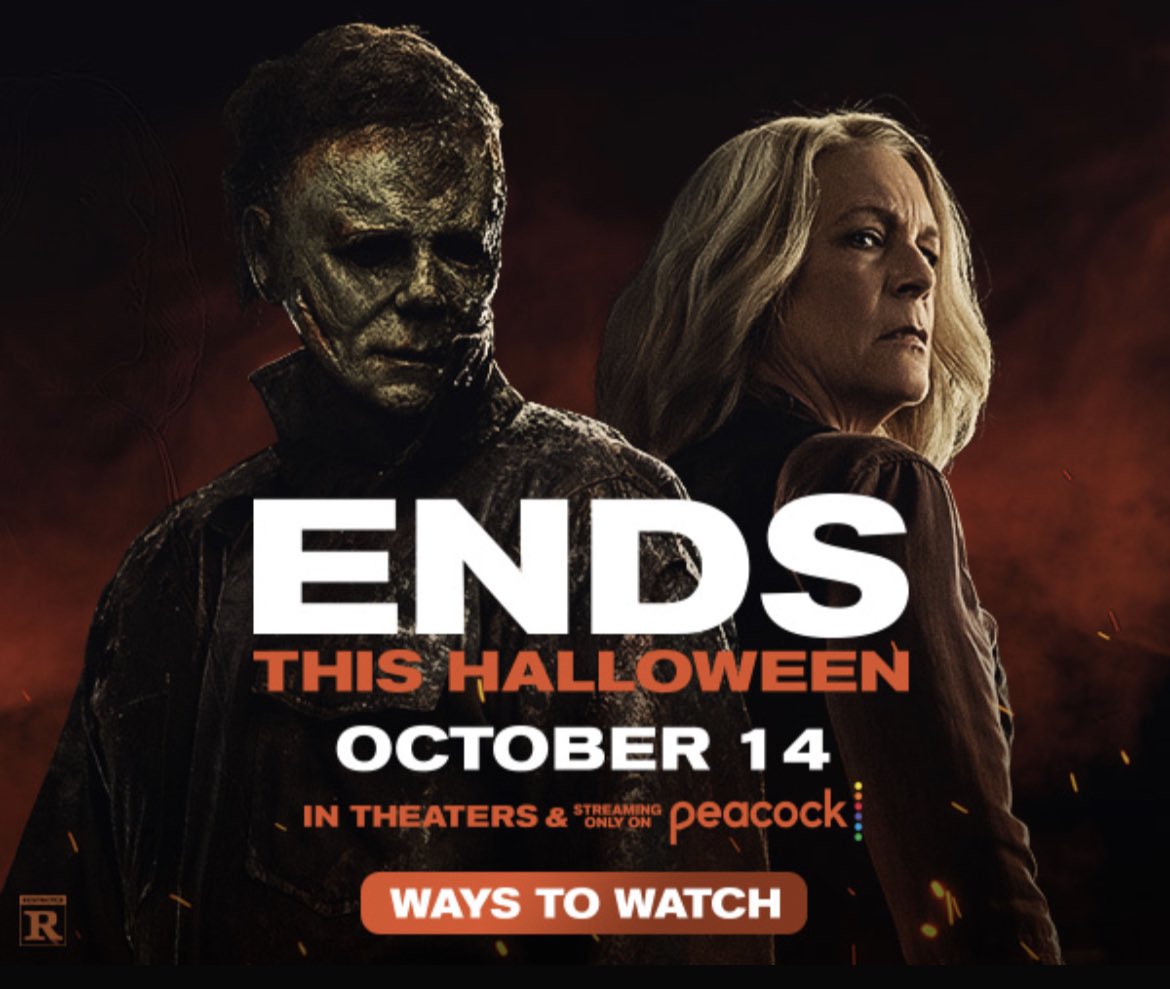 SourceHalloween's tweet photo. Halloween Ends on October 14th 🔪🎃🧡 #HalloweenEnds https://t.co/cjq0xaw2at