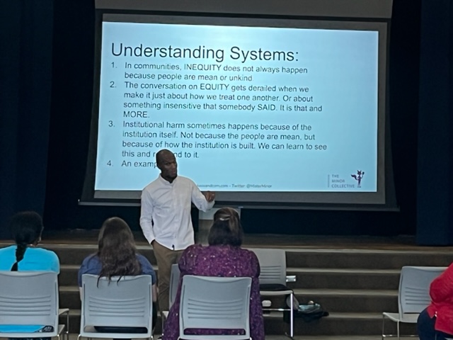 My new friend <a href="/MisterMinor/">Cornelius Minor</a> digging into systems of inequity with <a href="/MisterZoller/">James Zoller</a> and his incredible staff with <a href="/IamCPS/">I Am CPS</a> Clifton Area Neighborhood School!
