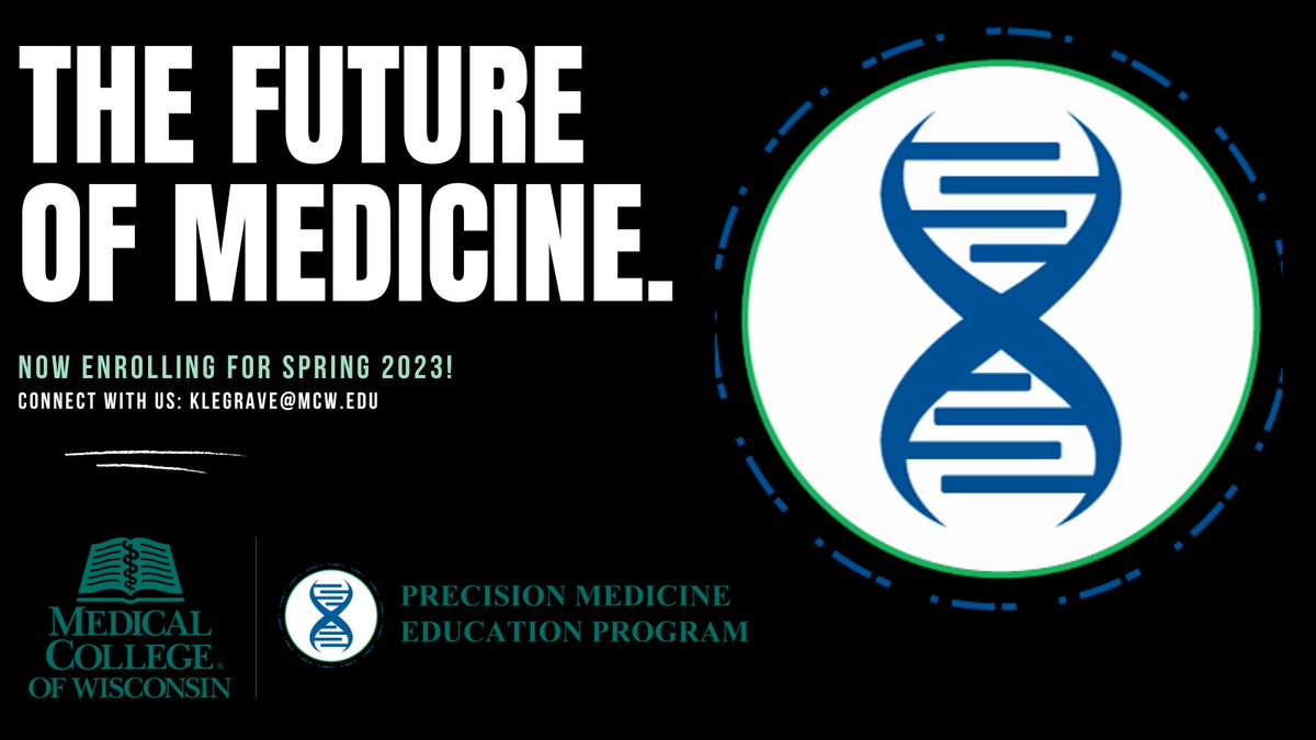 MCW Precision Medicine MS Degree & Certificate tweet media