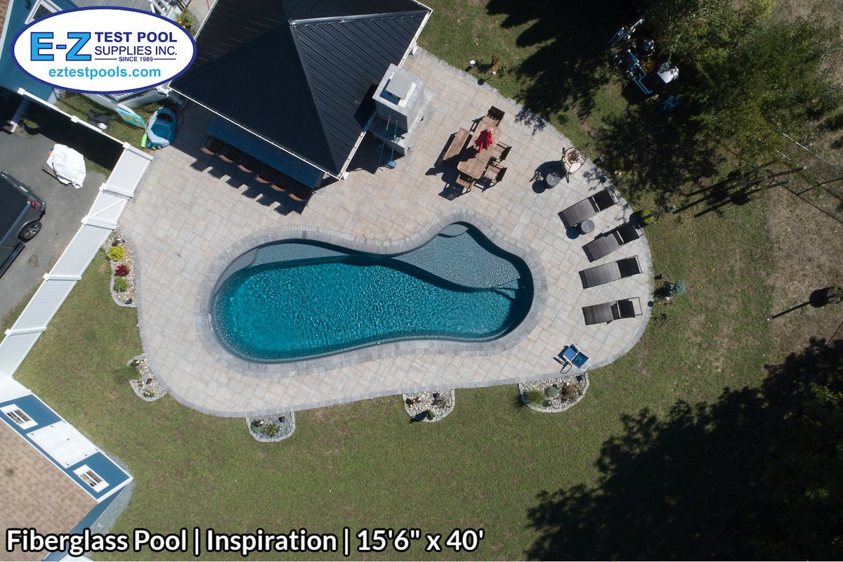 Our beautiful installation of an Inspiration model fiberglass inground pool. 😎
#swimmingpool