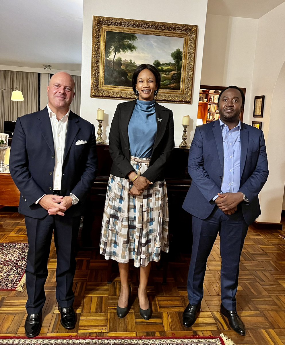 massi_mazzanti's tweet photo. It is always a pleasure to host #ItalianResidence my good friends Hon. Minister @EstherAnyakun @OPMUganda and Commissioner @ckaheru @UHRC_UGANDA. Authentic Italian food and friendship. @ItalyMFA_int @UgandaMFA https://t.co/SIbcJX5lCQ
