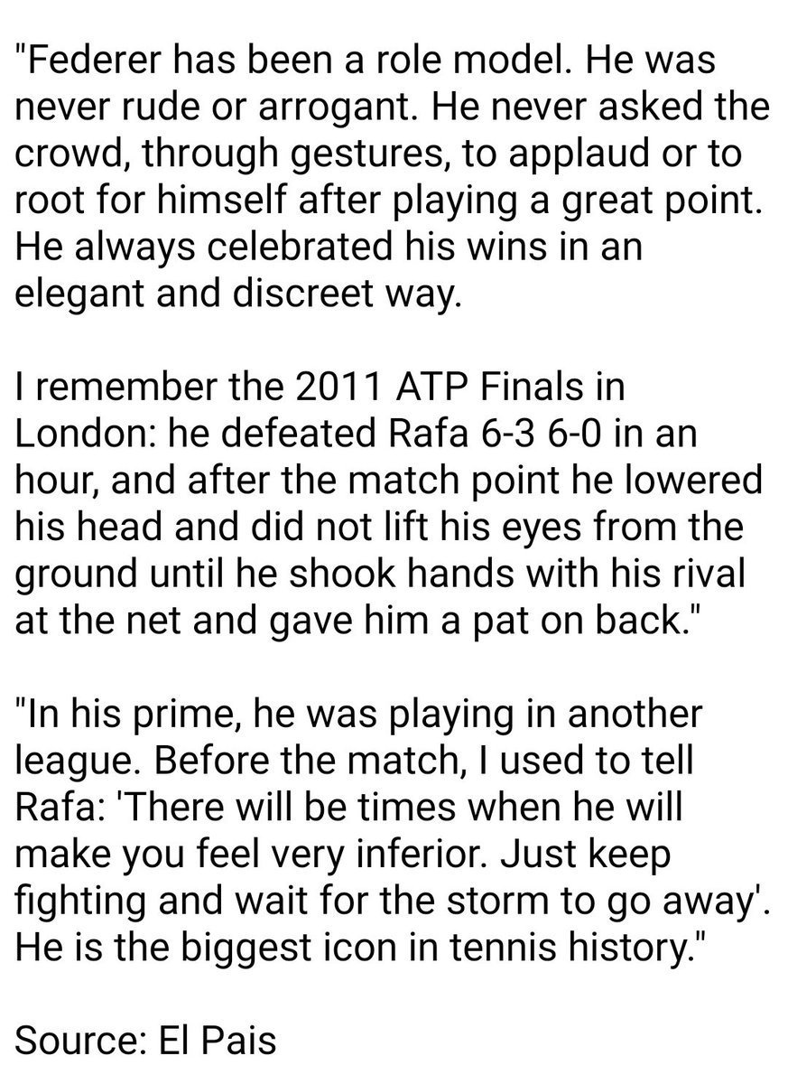 gigicat7_'s tweet photo. Toni Nadal praises Roger Federer 🙌 https://t.co/MkGQPiT6cL
