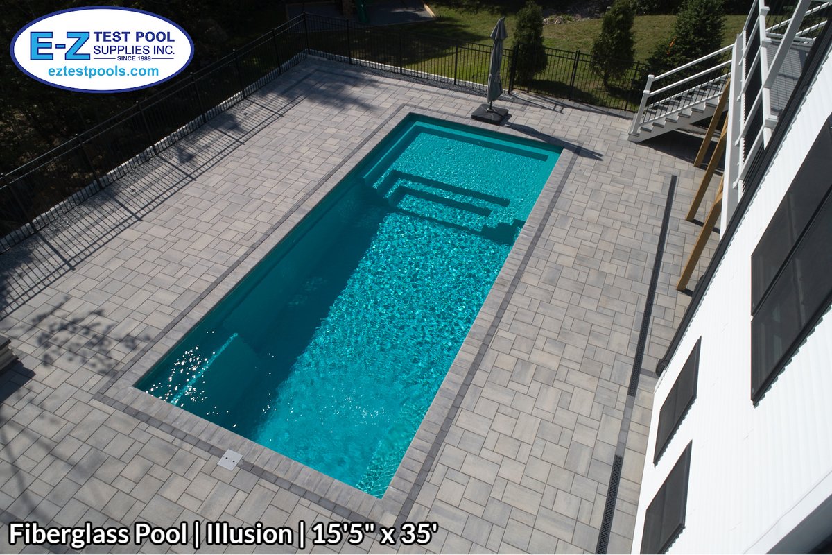 We really leveled up this backyard with an Illusion model inground fiberglass pool.
#swimmingpool