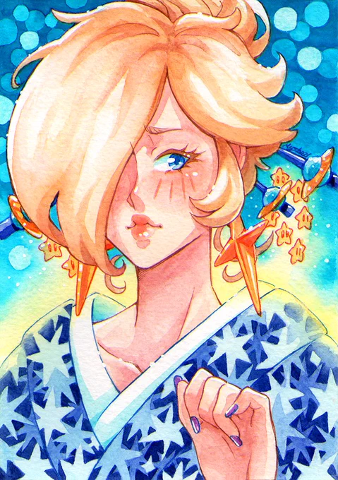 Rosalina starry kimono portrait  