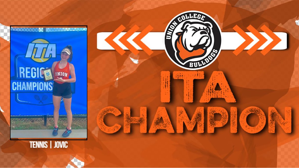 UnionBulldogs's tweet photo. 🏆BRINGING HOME HARDWARE🏆

#UnionWTennis' Teodora Jovic had quite the weekend, bringing home a singles championship at the ITA Southeast Regional Tournament.

#RepTheU

➡️➡️➡️ https://t.co/hHA7QBAzrl https://t.co/xUXU6hcZ7d