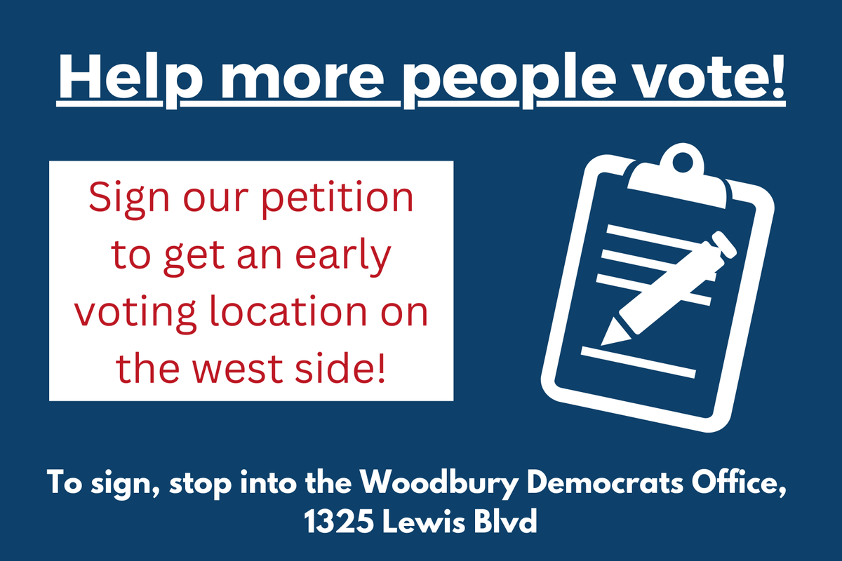 JackieforIowa's tweet photo. Will you help make it easier for people to vote here in Sioux City? Sign the petition for a satellite voting location at the Carpenters Union Hall on the Westside!  Anyone registered to vote in Woodbury County can stop into the office to sign https://t.co/pZga76ehQn