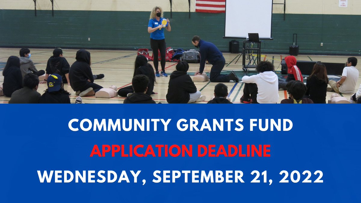 Nonprofits serving San Bruno: Last chance to apply for a Community Grant of up to $25,000! Submit your application by 5:00 p.m. this Wednesday, September 21, 2022, at sbcf.org/community-gran…. #sanbruno