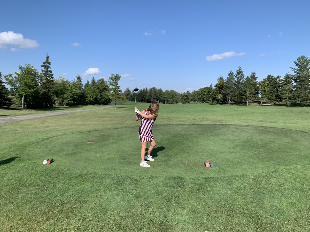 Hebsyman's tweet photo. Customer Appreciation Day at @crosswindsgolf. Serena teeing it up on 16. #GolfCrazy https://t.co/TKsFAXGh1x