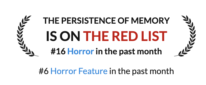 SBodalia's tweet photo. Super stoked to have my screenplay, The Persistence of Memory, featured in @Coverfly Top rated Horror Feature projects this month. https://t.co/JVCJVdtKIM
