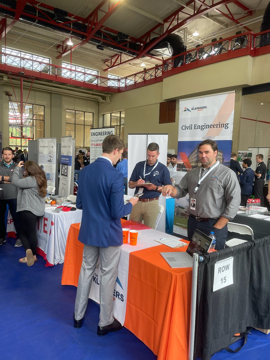 kleingers's tweet photo. Let's go Flyers! We have LOTS of University of Dayton graduates at The Kleingers Group. Today, Sam and Tom are at the UD career fair looking for our next #Dayton hire.
#YourDestination #Kleingers #Ohio #CivilEngineering #CareerFair https://t.co/mutmtYe7Xi