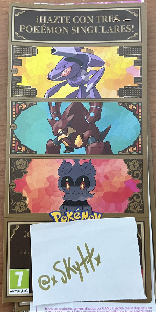 ✨ SORTEO PACK DE CÓDIGOS DE EVENTO de VOLCANION, MARSHADOW y GENESECT. ✨

× Requisitos.
• RT. 🔄 + LIKE. ❤️
• SEGUIR A <a href="/xSkyttx/">𝑆𝑘𝑦𝑡𝑡.</a>.
• MENCIONAR A UN AMIGO. 🗣️

— UN ÚNICO GANADOR. 🏆

• Finaliza: 27/09/2022.