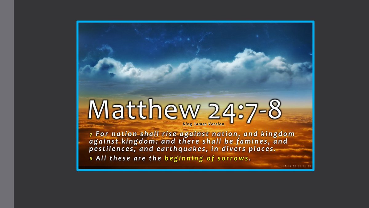 designedplanet's tweet image. "All these are but the beginning of the birth pains" Matthew 24:6