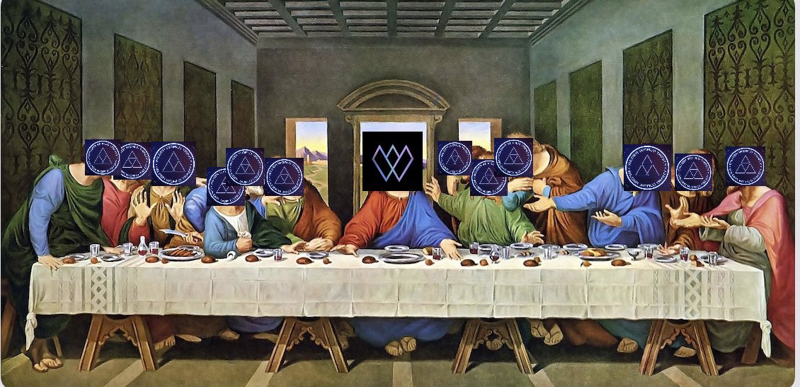 Stegman_'s tweet photo. #TrinitySeason Last  Supper 

⚡️🔺🖖💥

#WilderMeme https://t.co/7SogPVH6s2