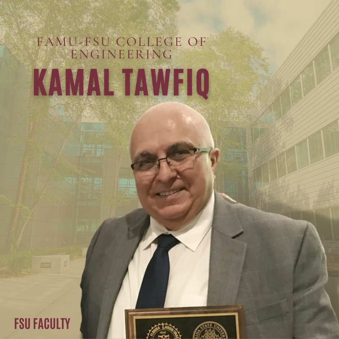 FSUFaculty's tweet photo. Kamal Tawfiq, Ph.D. at the FAMU-FSU College of Engineering (@famufsucoeng), received the 2022 Florida Agricultural and Mechanical University Advanced Teaching Award.  

Congratulations on this stellar achievement! #FSUFaculty #FAMUFSU #FAMU #FSU https://t.co/4ZUYpLtr3w