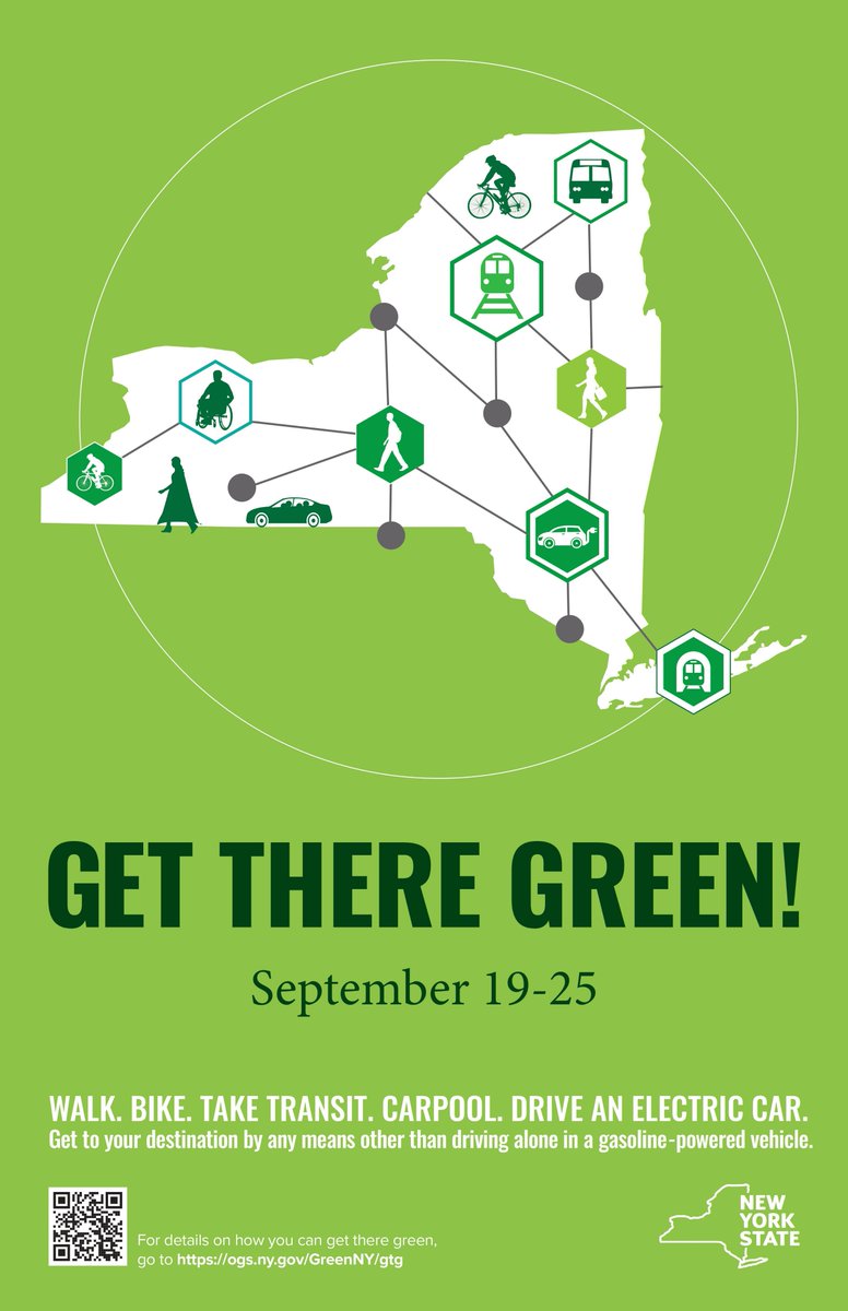NYPAenergy's tweet photo. Join New Yorkers in the fight against #climatechange!
All NYers are encouraged to take the pledge to #GetThereGreen! this week (Sept. 19-25) and utilize a more sustainable form of transportation for at least one of their trips that week.
#GTG22
https://t.co/fFe9kwLOMk https://t.co/YSPNw2qWES