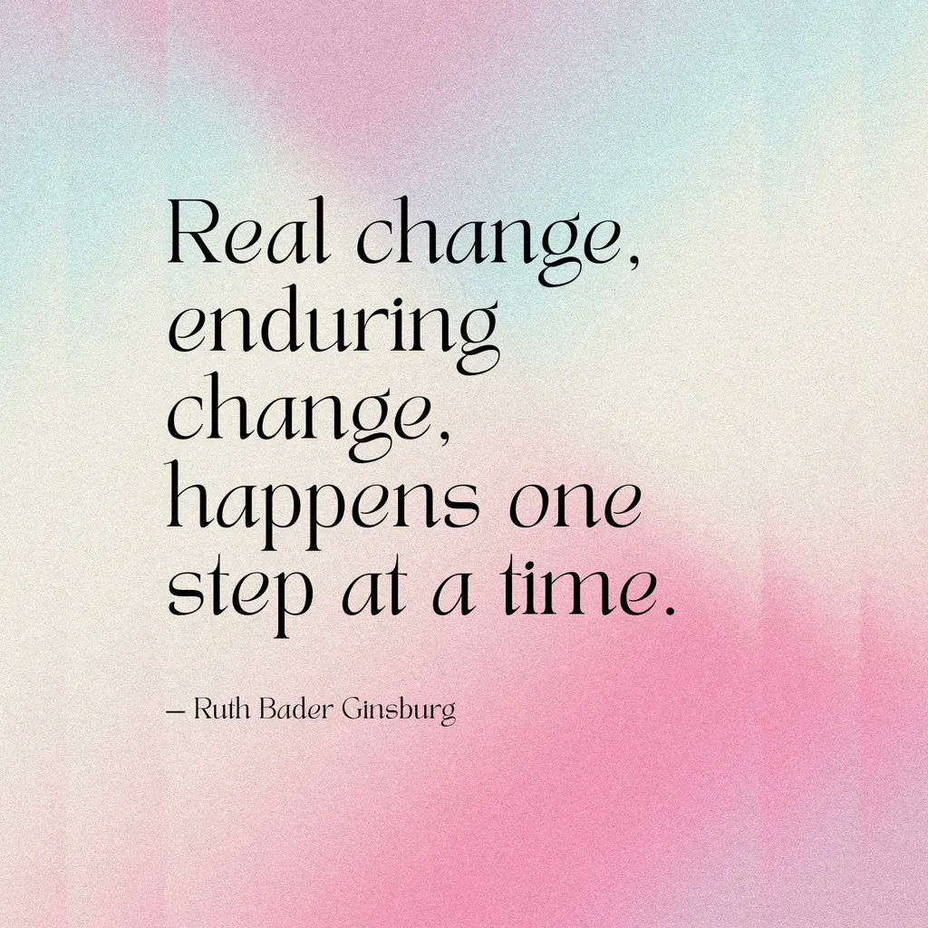 catchlightmovie's tweet photo. "Real change, enduring change, happens one step at a time."-Ruth Bader Ginsburg https://t.co/r4bBvZhDk4