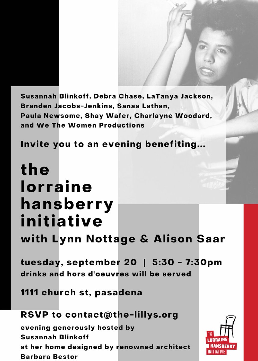 I’m so excited to be hosting this wonderful event to benefit a scholarship fund for female and non-binary playwrights of color.

#lorrainehansberry #lorrainehansberryinitiative #tositawhile #blacktheater #blackplaywrights #blackwomenplaywrights #minneapolisblackart