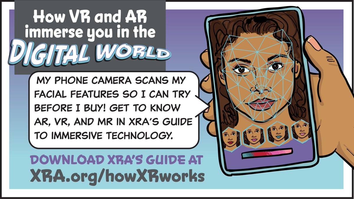 XRAssociation's tweet photo. #ICYMI: XRA released “Into the Digital World: XRA’s Guide to Immersive Technology”, a comic book-style infographic for readers new to #XR, #AR, and #VR that breaks down use-cases and its functions. #HowXRWorks
Download your copy: https://t.co/rxUAEmqNZu https://t.co/9wjCLbXs0r