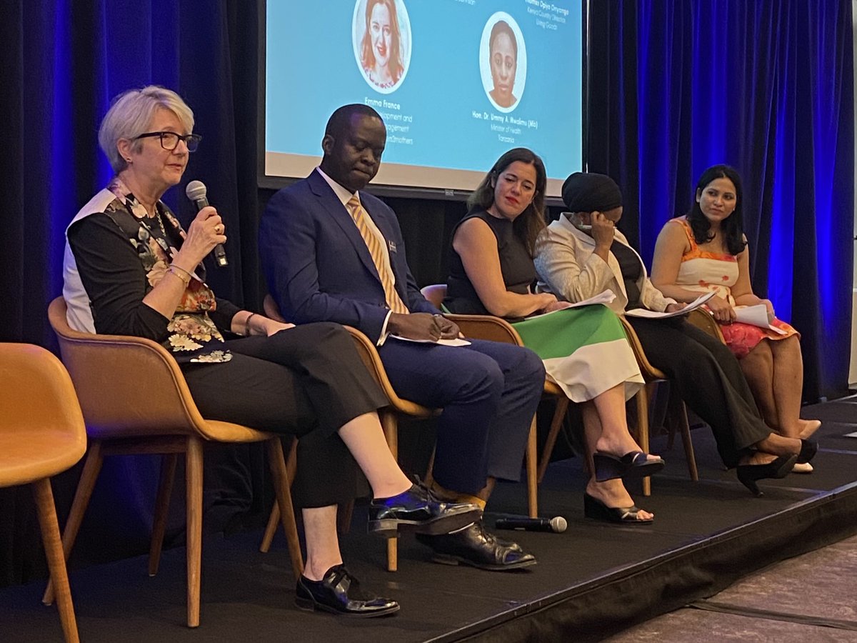 lastmilehealth's tweet photo. “This is about paying and supporting the humans who are at the heart of care.” — Lauren Moore, VP, Global Community Impact, @JNJGlobalHealth on the new @Frontline1st Catalytic Fund. 

#UNGA @FHWCoalition https://t.co/JIbFKlO9Ss