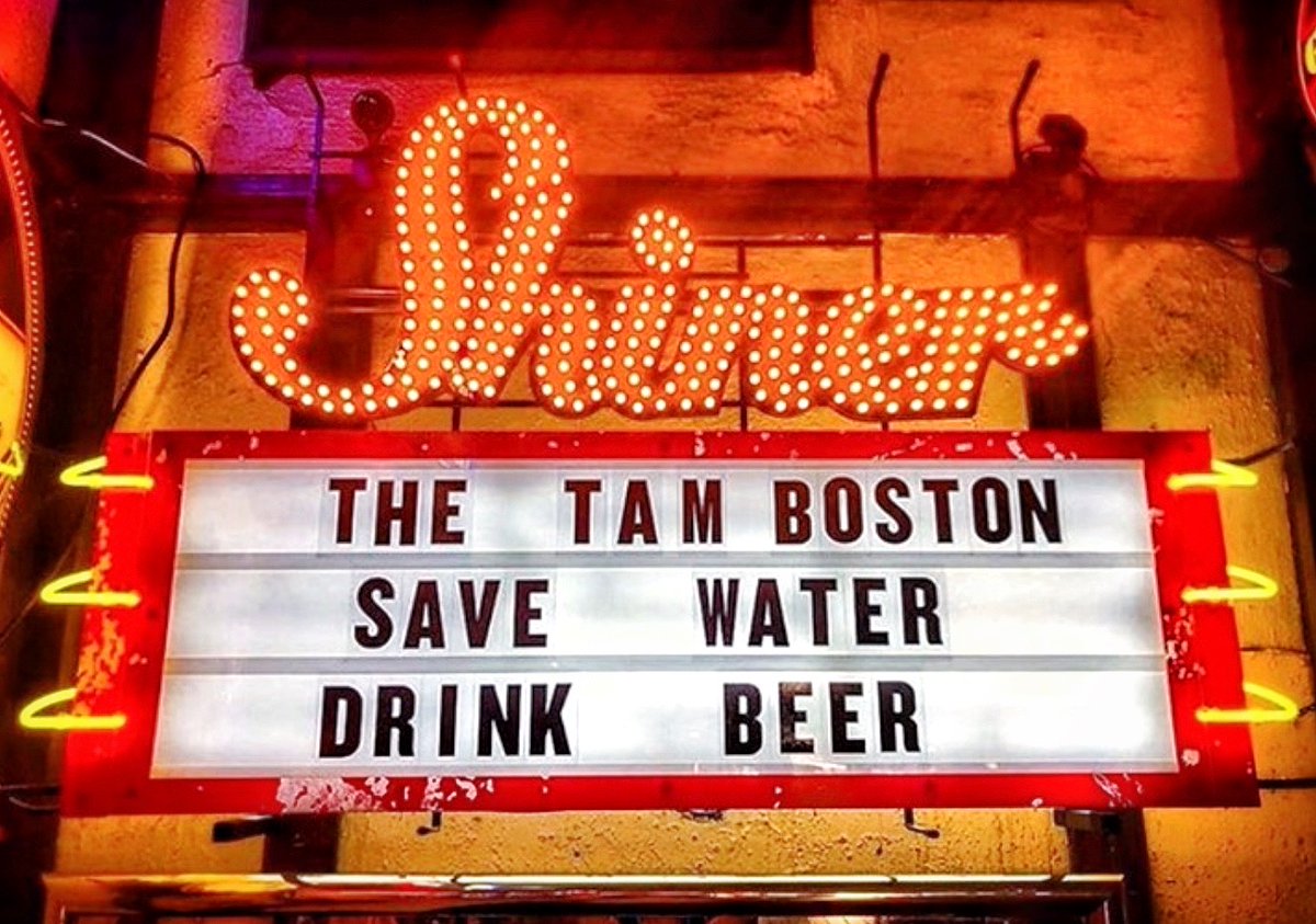 No more water main breaks. Bet 🍺 #TheTamBoston