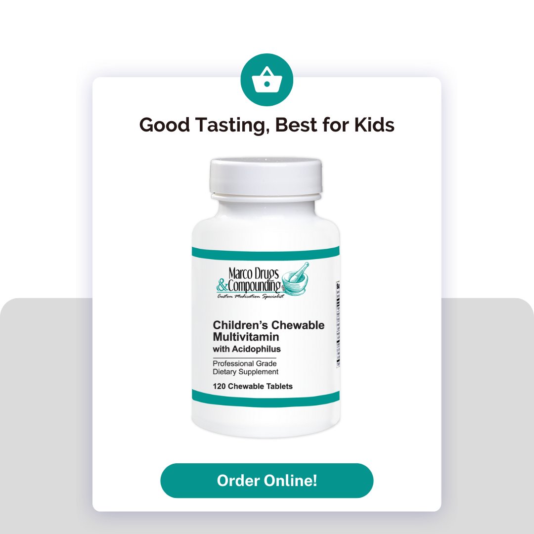 marcodrugs's tweet photo. Looking for a convenient, tasty way to give your child the essential nutrients they need for optimal growth and development? Get your children off to a healthy start with Children’s Chewable Multivitamin with Acidophilus. It’s just what they need to stay active in school. https://t.co/ggxVH1ibzT