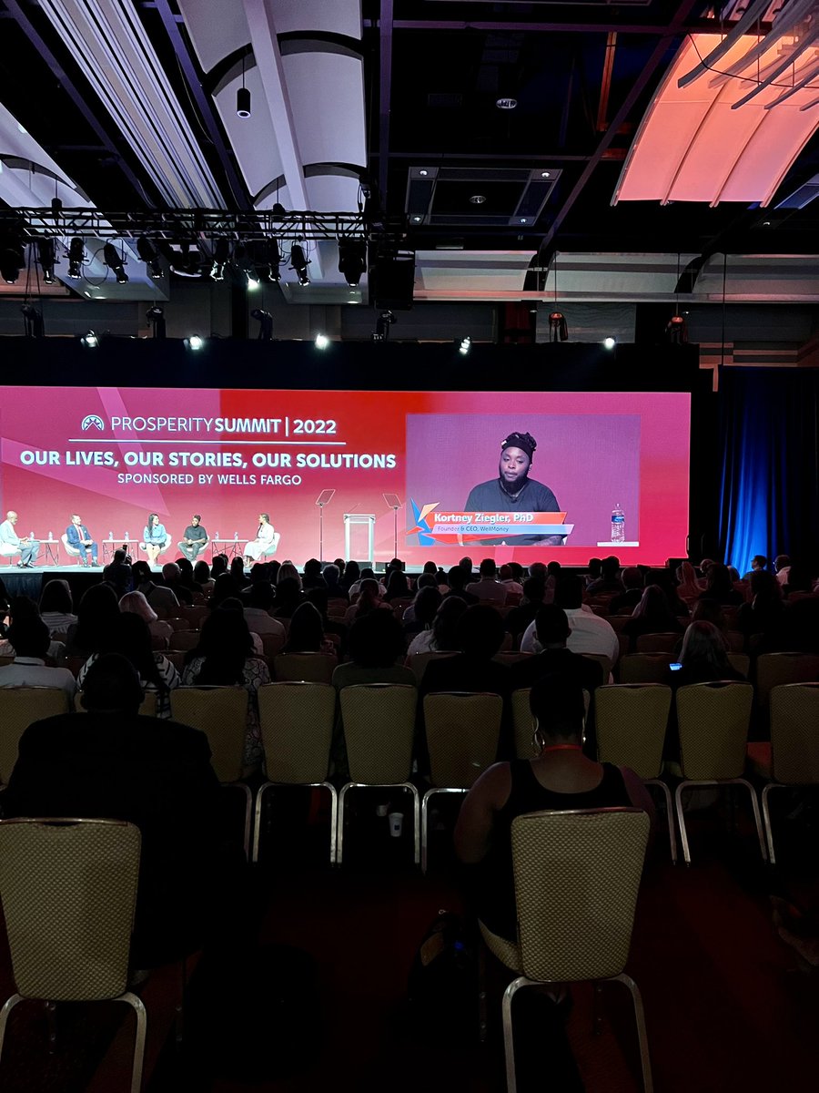 prosperitynow's tweet photo. “GIVE PEOPLE MONEY!!” 

We couldn’t have said it better ourselves, Dr. Kortney Ziegler.

 #ProsperitySummit2022 https://t.co/O15YT1U0SP