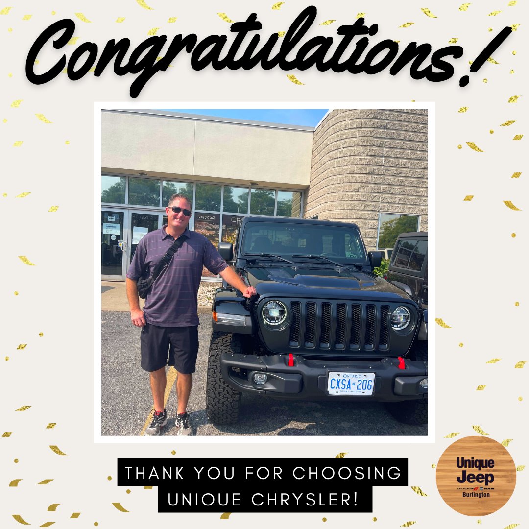 Congratulations to Brian on their 2022 Jeep Wrangler!

Thank you for trusting Abir and the Unique Jeep team with your exciting purchase!

#jeep #wrangler #unique #cars #dealership #customer #chrysler #dodge #jeeplife #jeepgrandcherokee #4x4jeep #dodgeramtrucks #jeepwrangler #ford