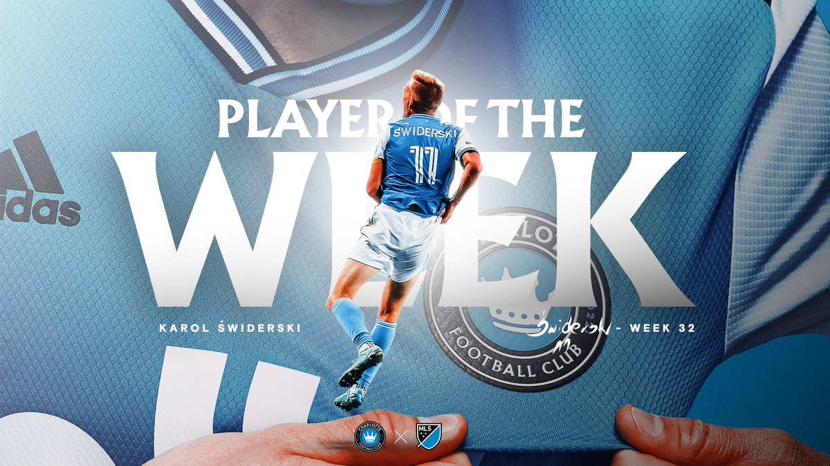 CharlotteFC's tweet photo. CROWN HIM 👑

@MLS Player of the Week 🇵🇱 https://t.co/AelE3WMY0E