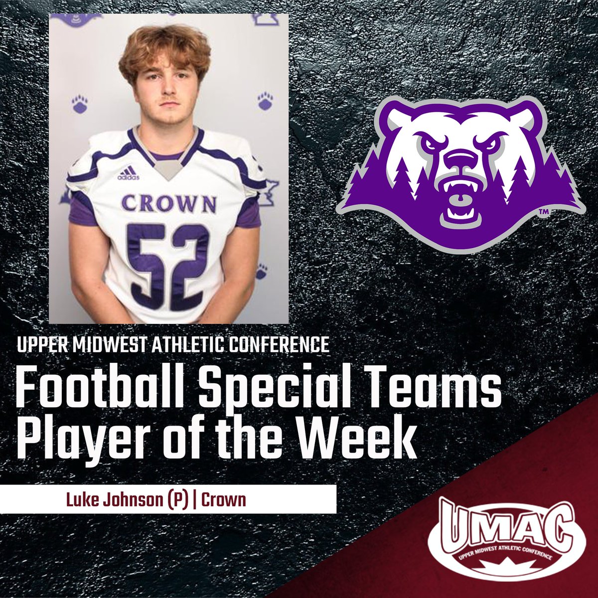 #UMACFB | September 12-18 UMAC Football Players of the Week!

Full story at umacathletics.com.