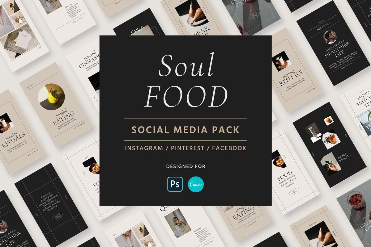 DavidZydd's tweet image. Soul Food Social Media Pack creativemarket.com/studiomindu/58…  #InstagramTemplate #InstagramTutorial #gradient #InstagramForBusiness #InstagramFamous #InstagramPost #coursecreator #quotebackground #InstagramStoriesTemplate #inspirationalquotes #instagramfeed