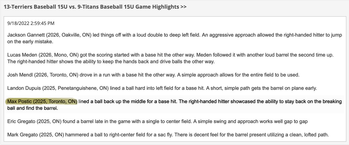 max_postic12's tweet photo. Looking forward to fall ball this weekend! https://t.co/fJhEulFudU