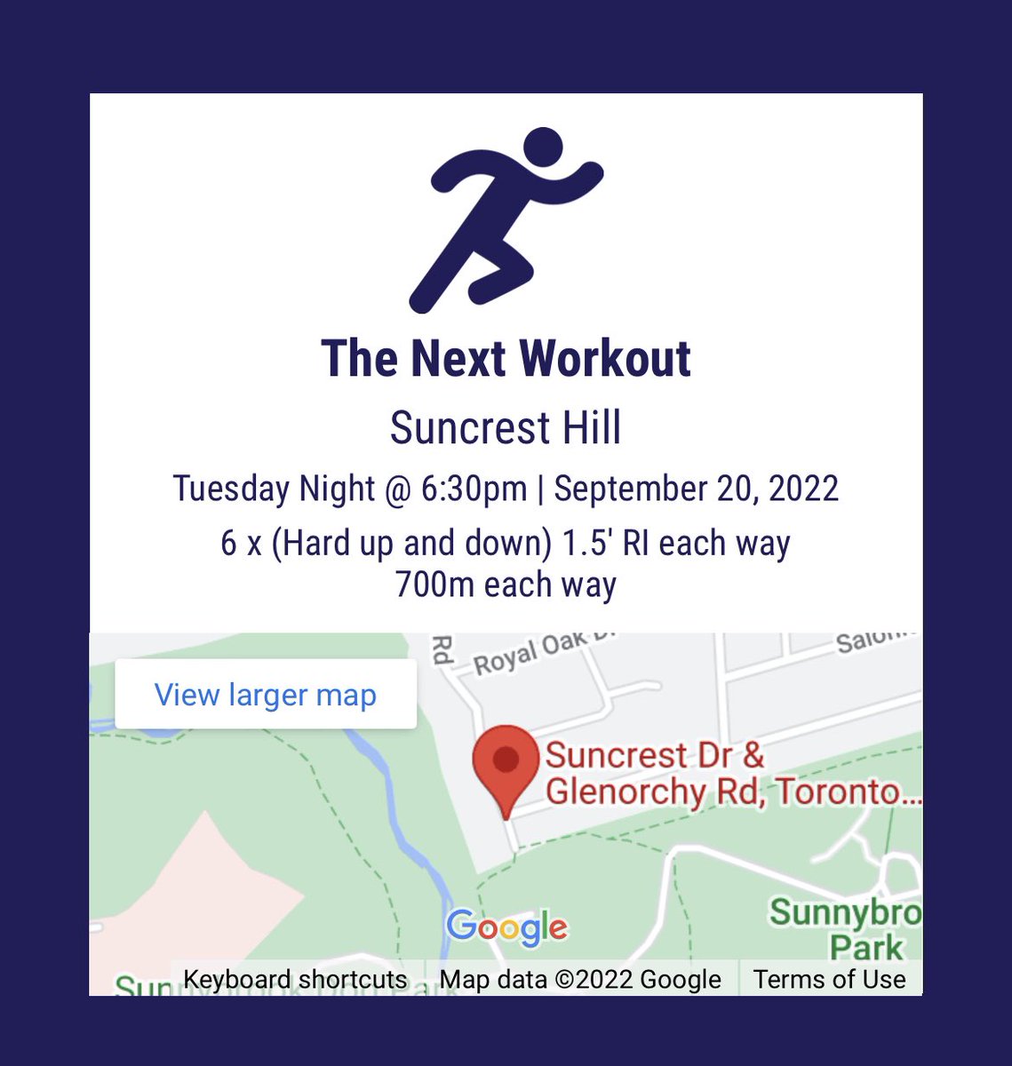XSNRGRunning's tweet photo. Workout of the Week: https://t.co/aes73pftVy