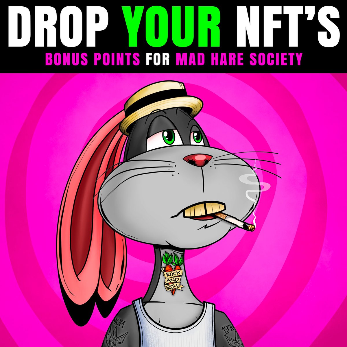 NFTflatz's tweet photo. Where they at? π
#MadHareSociety
#NFTCommuntiy #NFTcollections
#NFT #NFTs #crofam #cro #madhare #DaRealGenius https://t.co/iWnWqjKlXU