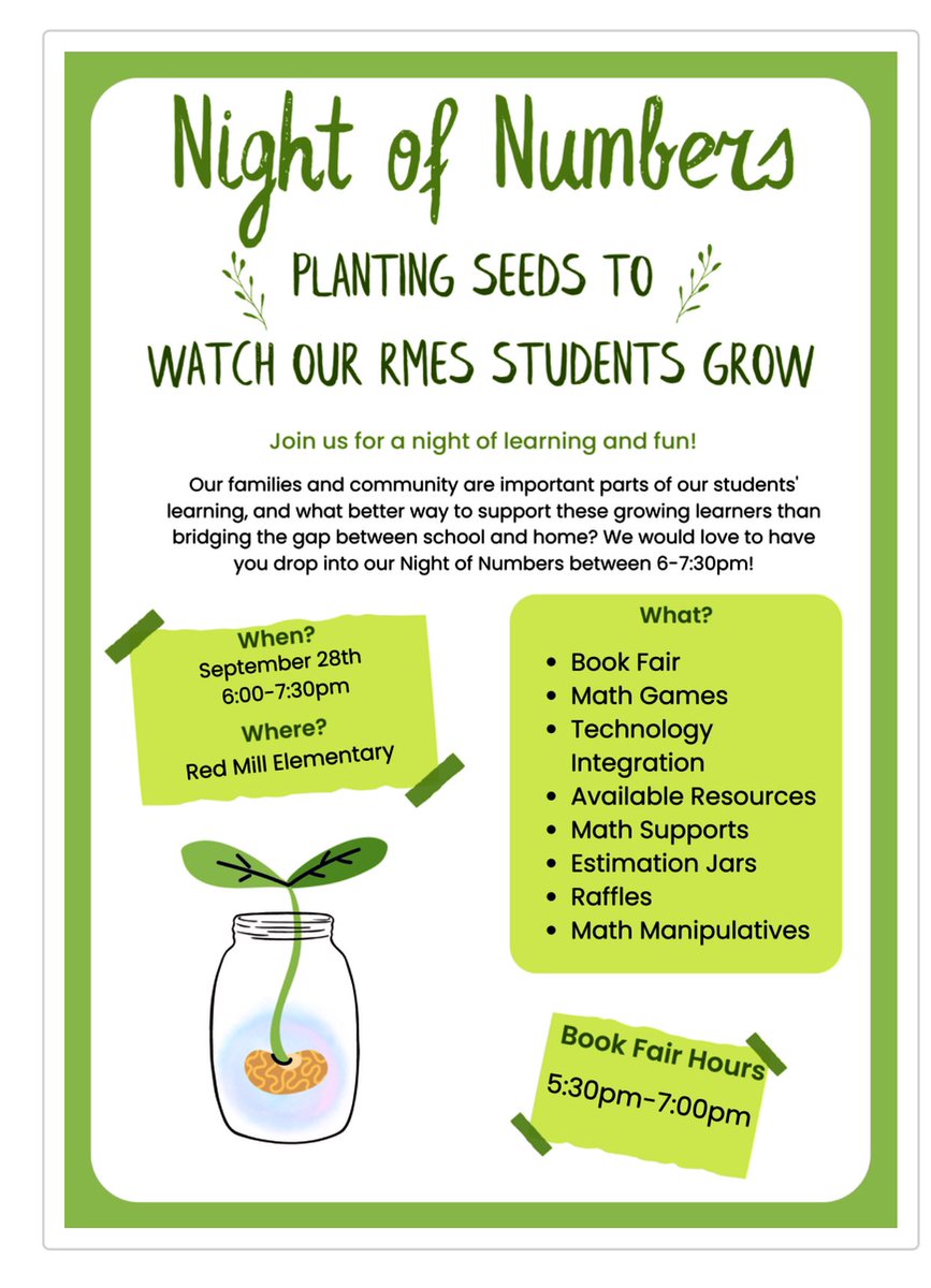Come check out the fun <a href="/RedMillES/">Red Mill ES</a> .