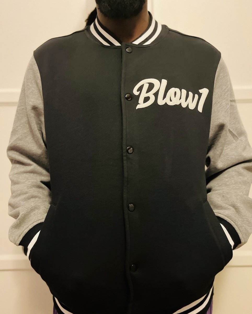 #Blow1Clothing  would like present to you
Blow1 Letterman Jacket
Can get it like this simple 
Custom it up with ur Name, Weed Leaf whatever u can think of but remember that cost too!!!
#Mmemberville #Instagramshop 
Blow1Clothing