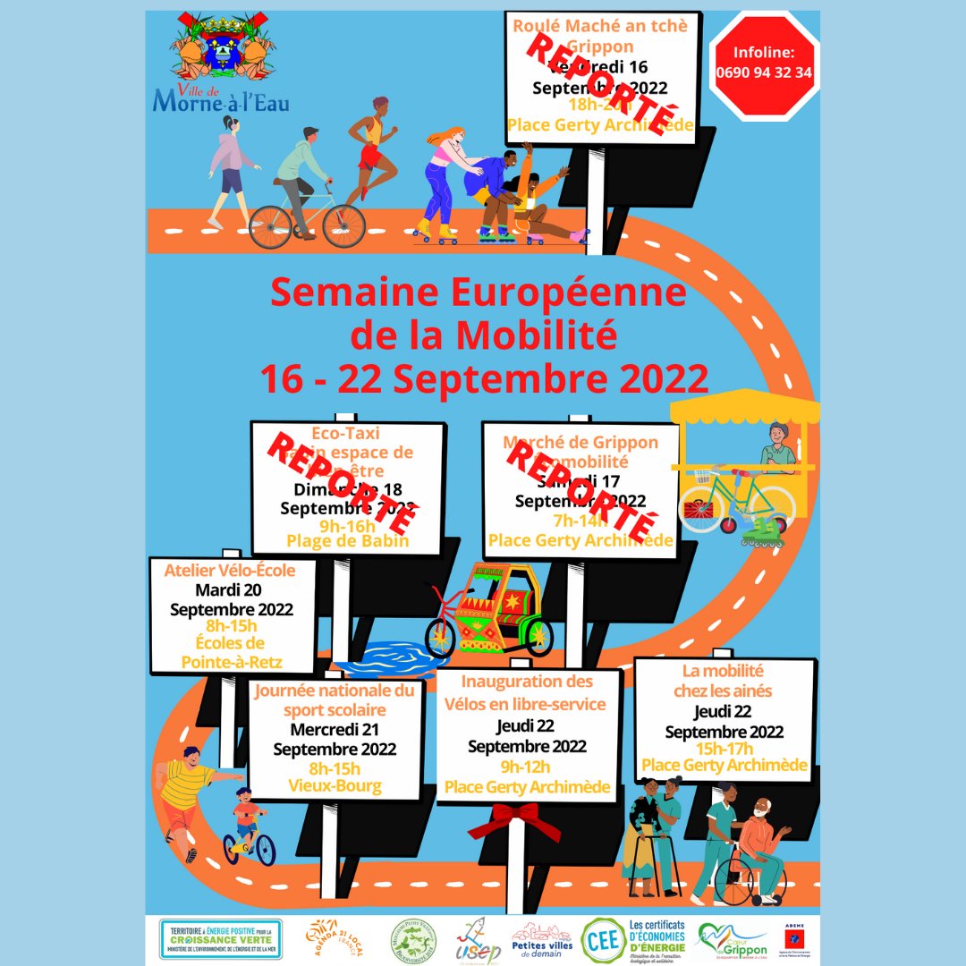 VilleEau's tweet photo. INVITATION
La Semaine Européenne de la Mobilité.
Du 16 au 22 septembre, Participez aux différentes actions en ce sens avec la Municipalité.
Le Maire,
Jean BARDAIL
Publié par https://t.co/OLATjuUdmV
#mornealeau #semaineeuropéennedelamobilité #mobilité #vélo #actions #deplacements https://t.co/FOpj3HyFV6