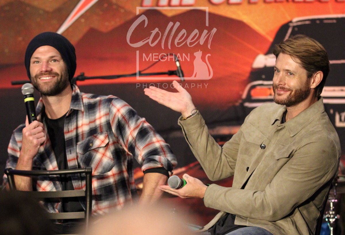 NYsparklergirl's tweet photo. Same, Jensen… same. 

#spnden 
@jensenackles 
@jarpad 
J2 Main Panel 
9.18.22 https://t.co/PHFOncU4kF