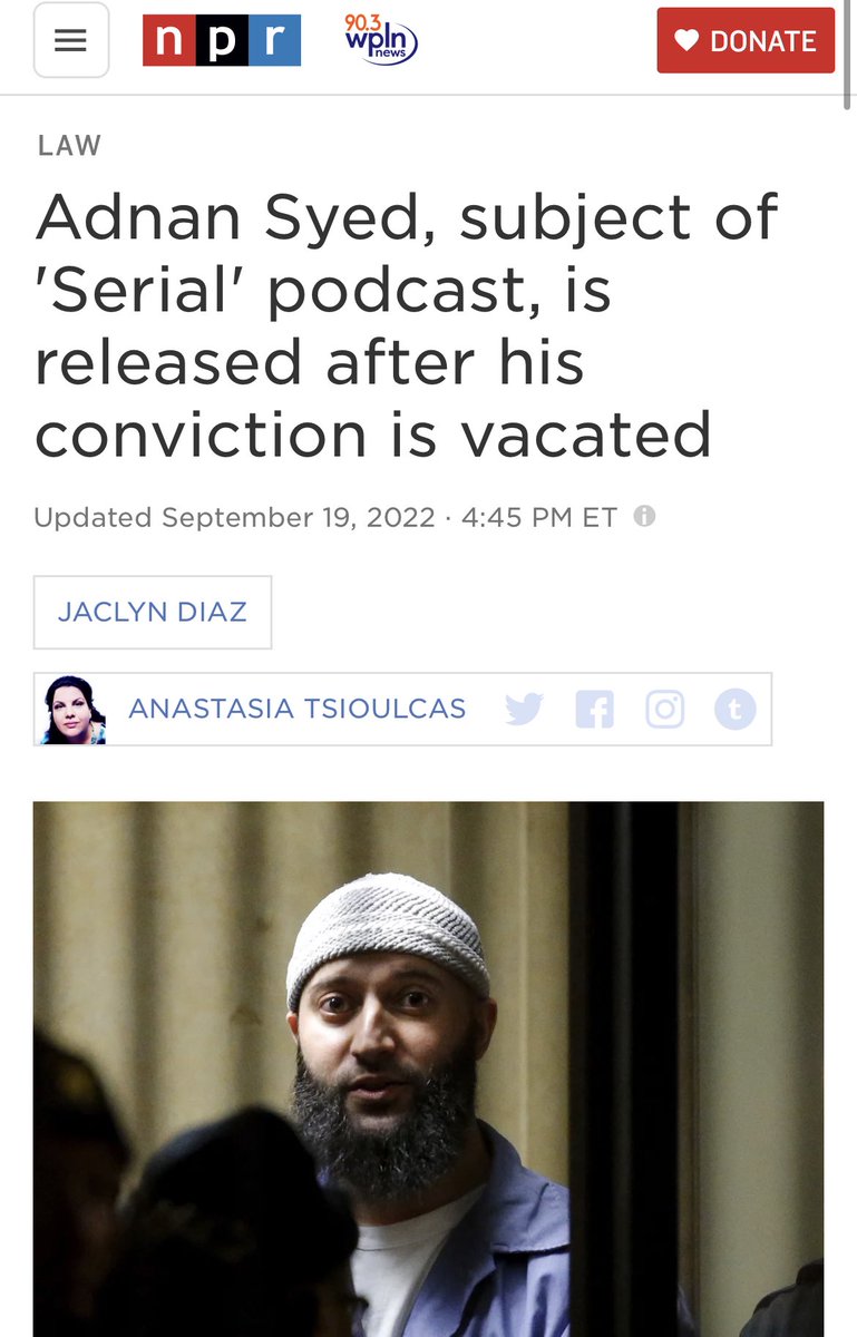 I just got home from school to put the kiddos to bed and I see this in my news feed. 

I remember waking each Thursday morning to listen to this on the way to work. This show is what blew up the podcasting &amp; true crime phenomena.