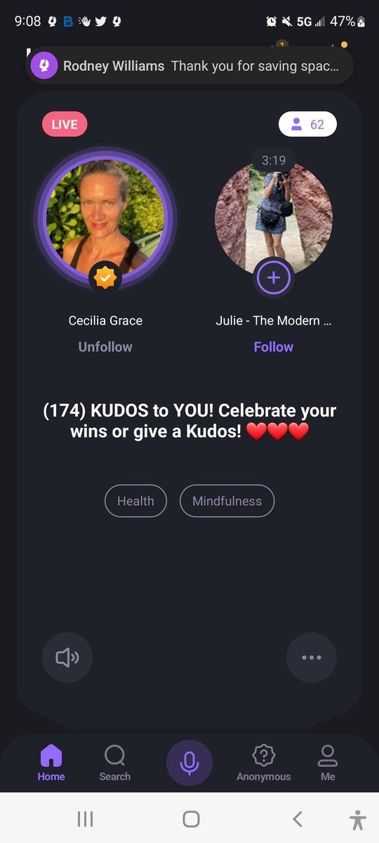 UniquilibriuM's tweet photo. The Incredible Cecilia Grace (@ceciliafig) rocking Day 174 of "KUDOS to YOU! Celebrate your wins or give a Kudos! β€β€β€"
https://t.co/tTPWMazkdH
#Wisdom #Wisdom_app #Top_Mentor #UniquilibriuM #Spiritual #social_audio https://t.co/mVHvaL6MeJ