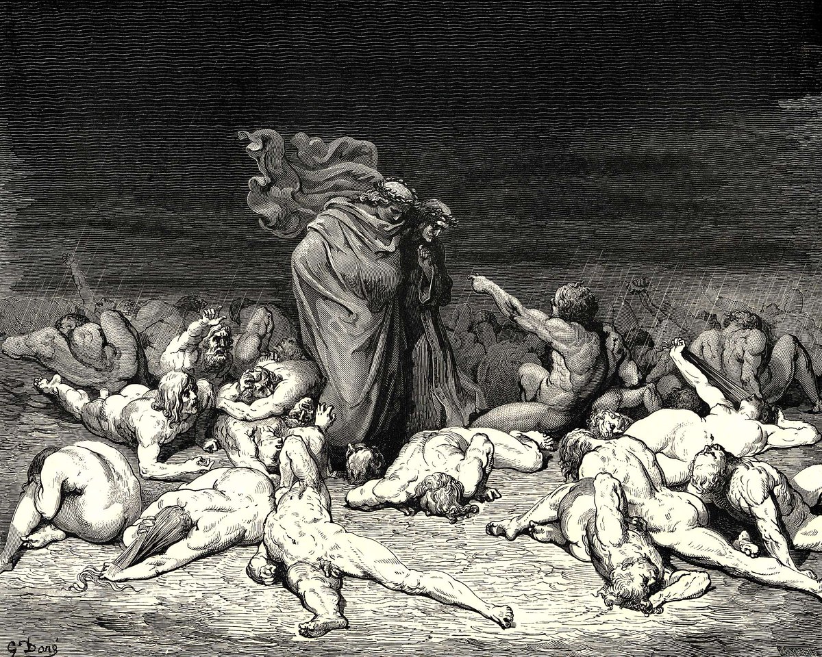 The Inferno, Canto 6 #gustavedore #romanticism wikiart.org/en/gustave-dor…