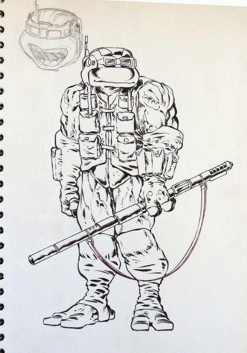 ConyeGeek's tweet photo. Concept Art of "Mutated Donnie" from TMNT 4: The Next Mutation
#TMNT #Unproduced #conceptart https://t.co/gUpPWbUmLE