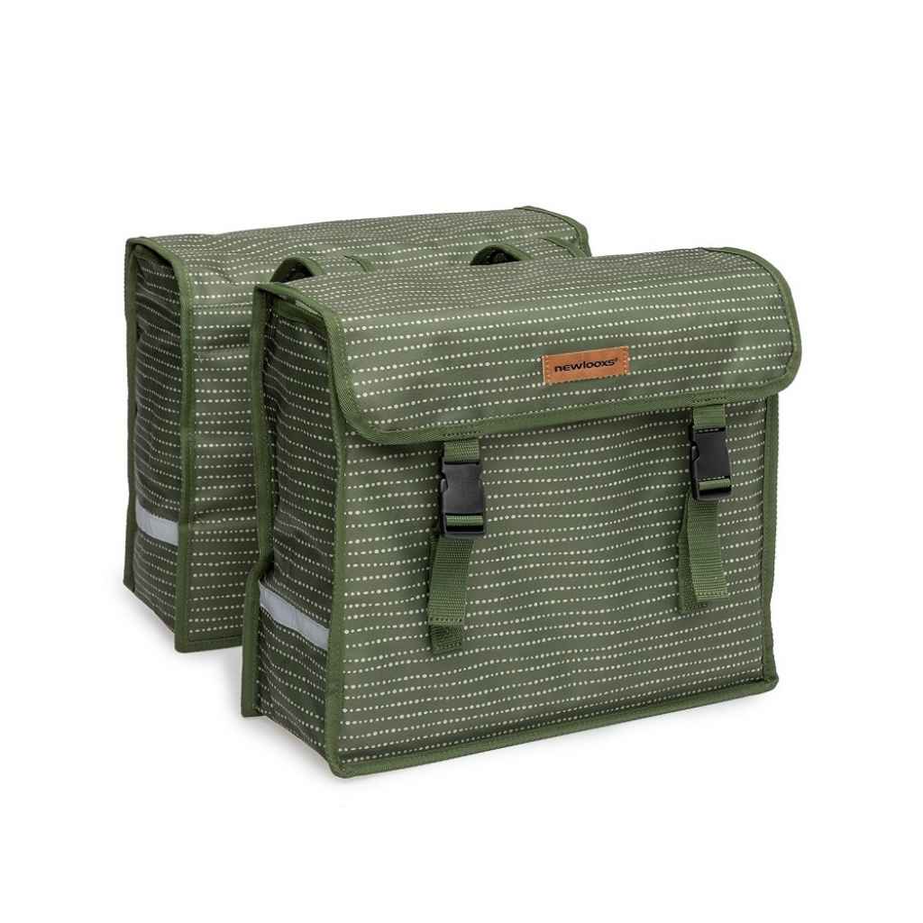 (Dubbele fietstas Fiori Double Nomi Green 30L) - fietsmandkopen.nl/product/dubbel… #fiets #fietsen #fietsmand #avontuur