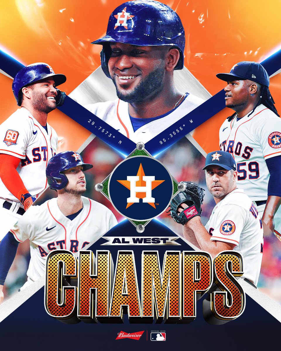 Champs of the AL West once again! #CLINCHED