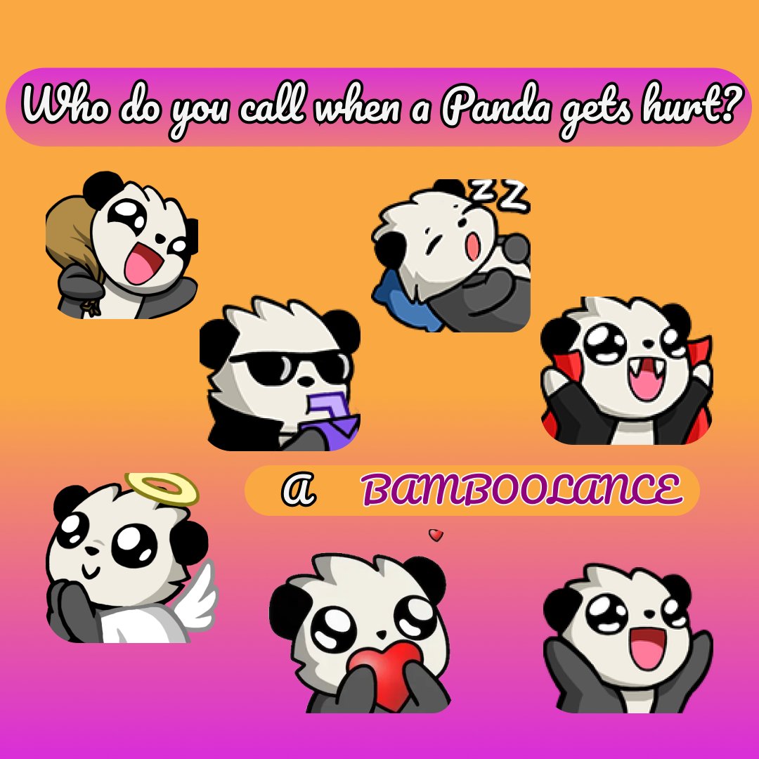 EmoteManager's tweet image. WOAHHHH WHO DOESN'T LOVE PANDAS??
Add these awesome Panda emotes with #EmoteManager to YOUR OWN #Discord server 🤩😜