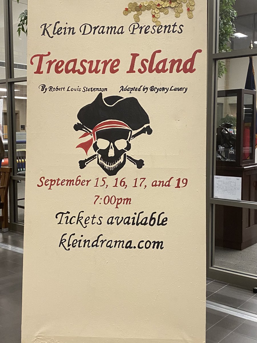 CrestonHerron's tweet photo. Enjoying a swashbuckling performance of Treasure Island with @klein_drama! Bravo to all the @KleinHigh students and their directors for presenting this incredible performance! #KleinFamily @KleinISD https://t.co/4QdVr6fflr